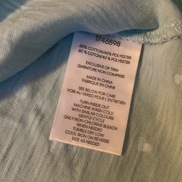 Sz 5 CK 2pc set Shirt and pant Tiffany blue color - Picture 4 of 7